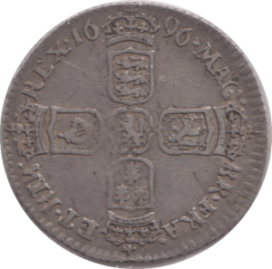 1696 SIXPENCE ( VF ) - Sixpence - Cambridgeshire Coins