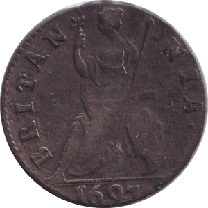 1697 FARTHING ( GF ) - FARTHING - Cambridgeshire Coins