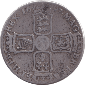 1697 HALFCROWN ( NF ) - HALFCROWN - Cambridgeshire Coins