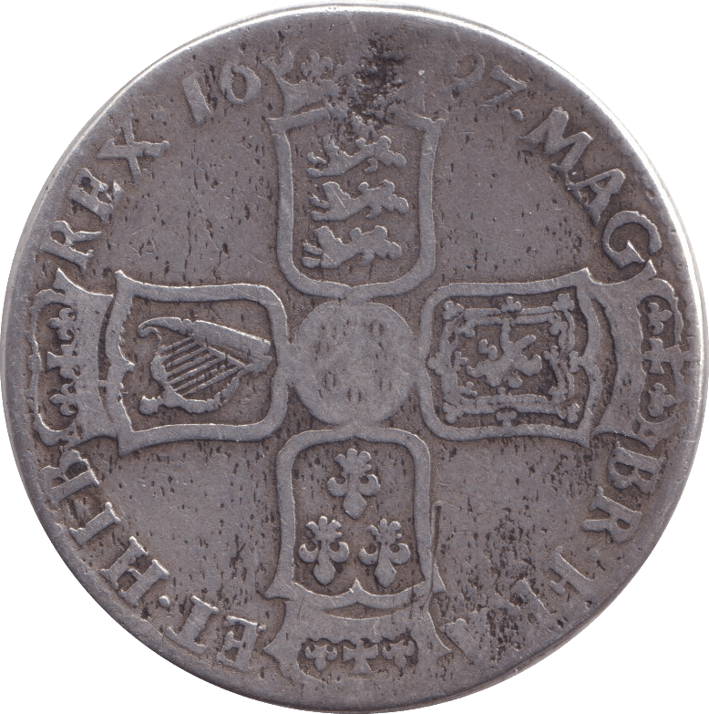 1697 HALFCROWN ( NF ) - HALFCROWN - Cambridgeshire Coins