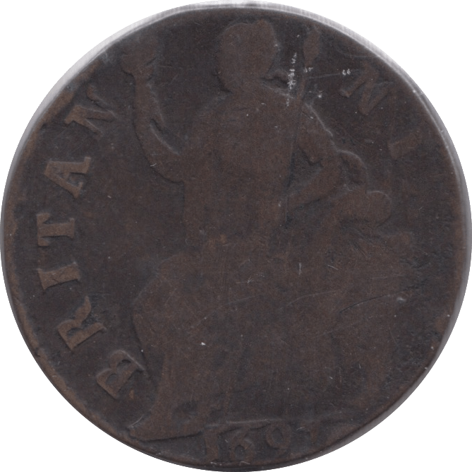 1697 HALFPENNY ( FAIR ) - Halfpenny - Cambridgeshire Coins