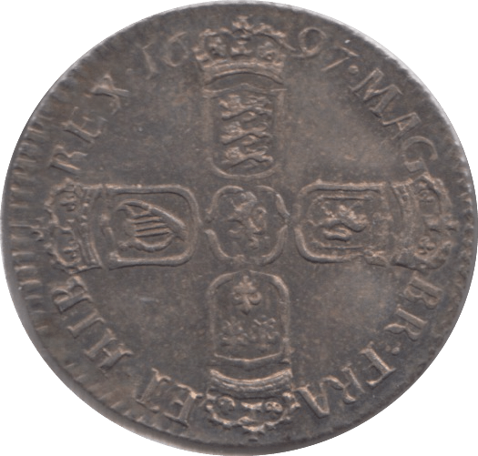 1697 SIXPENCE ( AUNC ) - SIXPENCE - Cambridgeshire Coins