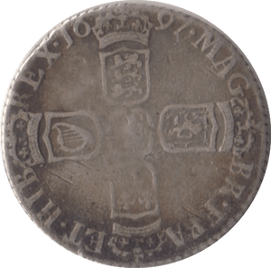 1697 SIXPENCE ( FINE ) - Sixpence - Cambridgeshire Coins