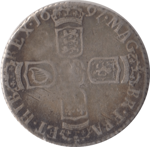 1697 SIXPENCE ( FINE ) - Sixpence - Cambridgeshire Coins