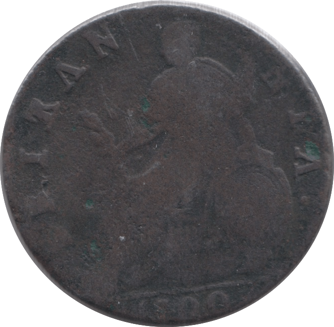 1700 HALFPENNY ( FINE ) T OVER A - Halfpenny - Cambridgeshire Coins