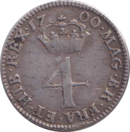 1700 MAUNDY FOURPENCE ( GF ) - MAUNDY FOURPENCE - Cambridgeshire Coins