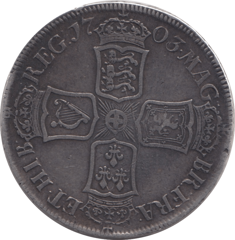 1703 HALFCROWN ( GVF ) VIGO - HALFCROWN - Cambridgeshire Coins