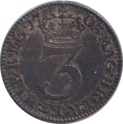 1703 MAUNDY THREEPENCE ( VF ) - MAUNDY THREEPENCE - Cambridgeshire Coins