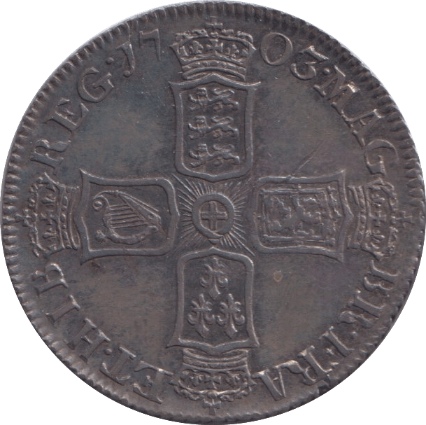 1703 SHILLING ( GVF ) VIGO - SHILLING - Cambridgeshire Coins