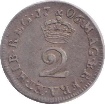 1706 MAUNDY TWOPENCE ( VF ) - MAUNDY TWOPENCE - Cambridgeshire Coins