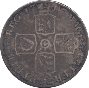 1707 CROWN ( FINE ) EXETER MINT - CROWN - Cambridgeshire Coins