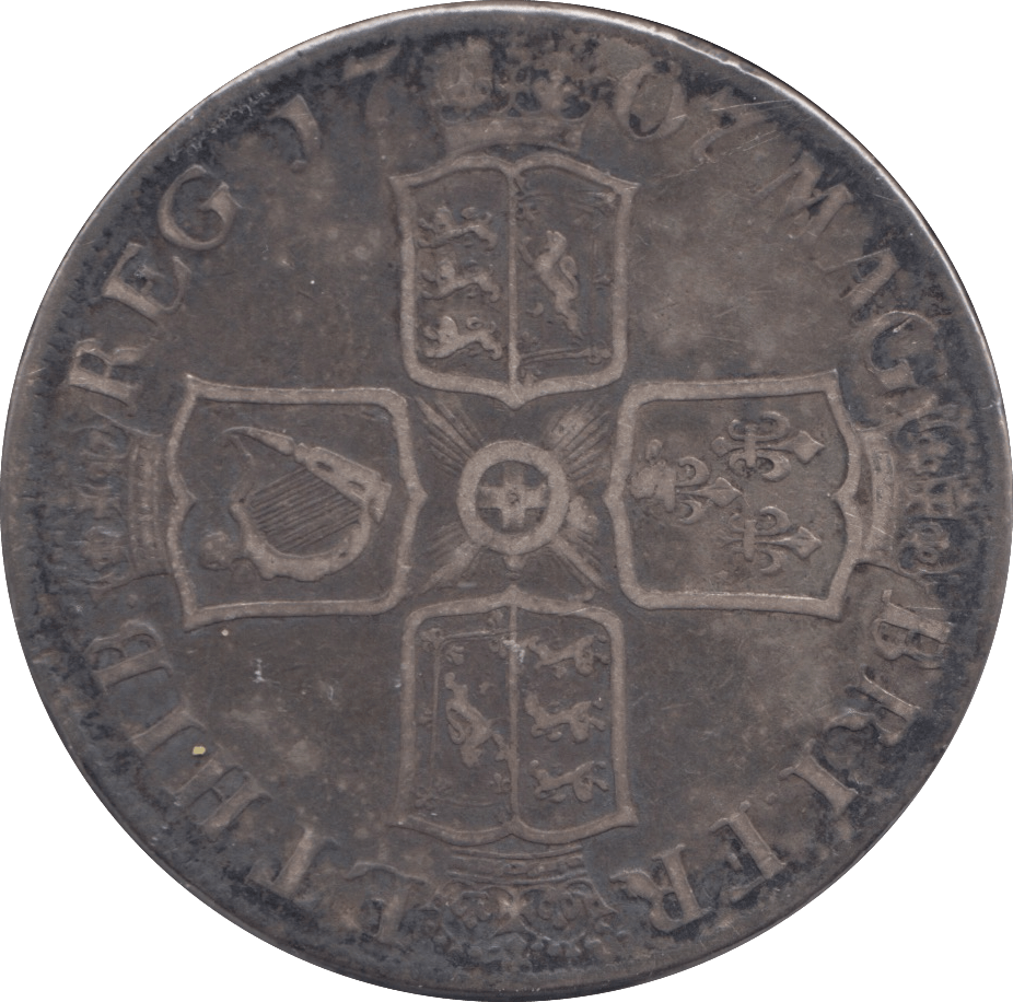 1707 CROWN ( FINE ) EXETER MINT - CROWN - Cambridgeshire Coins