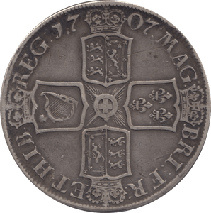 1707 CROWN ( GF ) - CROWN - Cambridgeshire Coins