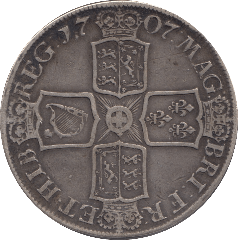 1707 CROWN ( GF ) - CROWN - Cambridgeshire Coins