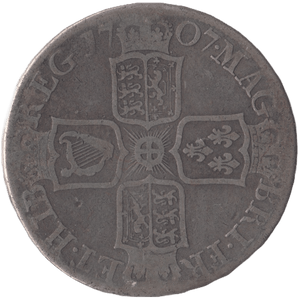 1707 HALFCROWN ( GF ) - HALFCROWN - Cambridgeshire Coins