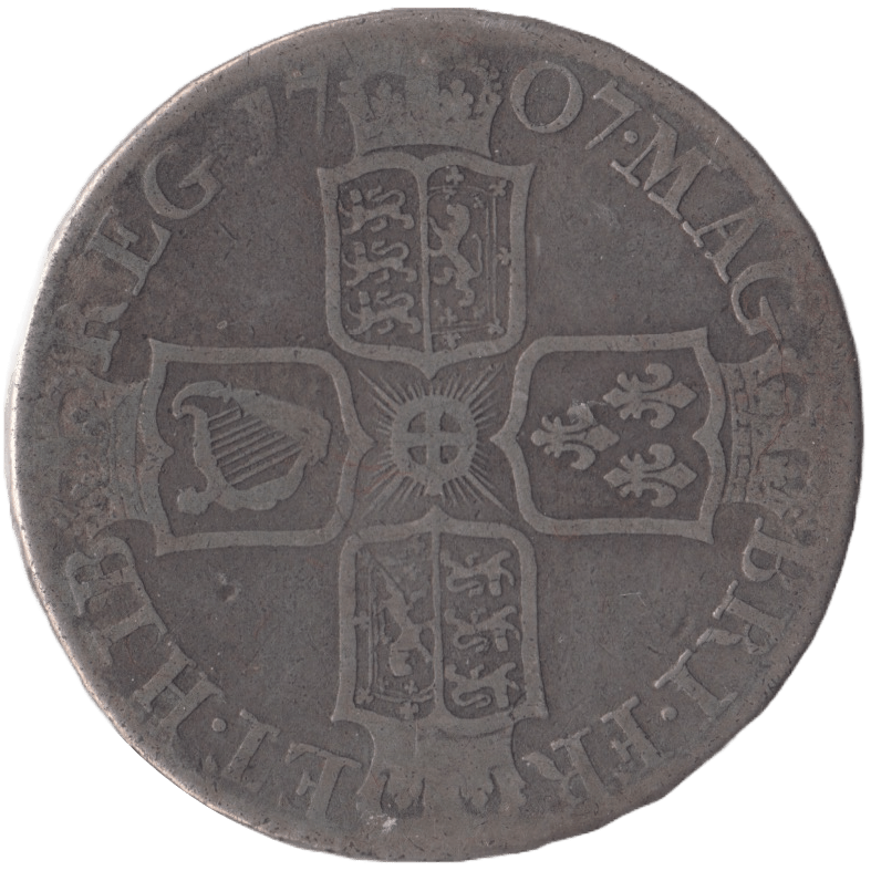 1707 HALFCROWN ( GF ) - HALFCROWN - Cambridgeshire Coins