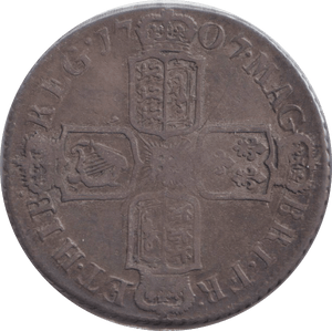 1707 SIXPENCE ( FINE ) - SIXPENCE - Cambridgeshire Coins