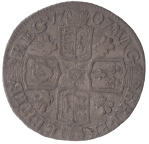 1707 SIXPENCE ( VF ) PLUMES - Sixpence - Cambridgeshire Coins