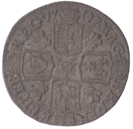 1707 SIXPENCE ( VF ) PLUMES - Sixpence - Cambridgeshire Coins