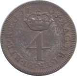 1708 MAUNDY FOURPENCE ( GVF ) - MAUNDY FOURPENCE - Cambridgeshire Coins