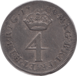 1709 MAUNDY FOURPENCE ( GVF ) - Fourpence - Cambridgeshire Coins