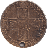 1709 SHILLING ( FINE ) HOLED - SHILLING - Cambridgeshire Coins