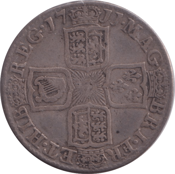 1711 SHILLING ( FINE ) - Shilling - Cambridgeshire Coins