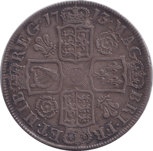 1713 HALFCROWN ( VF ) - HALFCROWN - Cambridgeshire Coins