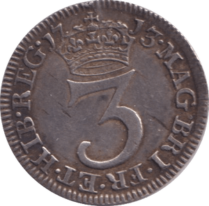 1713 MAUNDY THREE PENCE ( EF ) - MAUNDY THREEPENCE - Cambridgeshire Coins