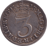 1713 MAUNDY THREE PENCE ( EF ) - MAUNDY THREEPENCE - Cambridgeshire Coins