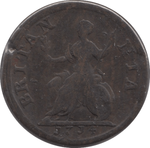 1714 FARTHING ( GF ) - Farthing - Cambridgeshire Coins