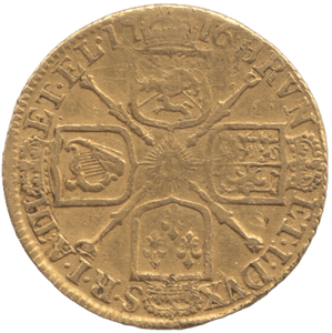 1716 GOLD ONE GUINEA ( GF ) - Guineas - Cambridgeshire Coins