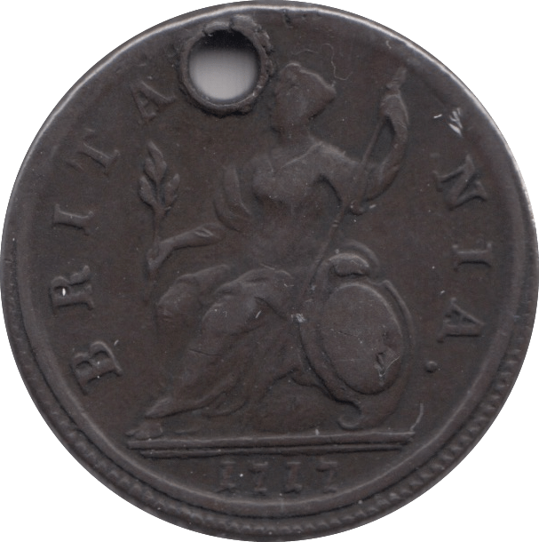 1717 HALFPENNY ( VF ) - Halfpenny - Cambridgeshire Coins