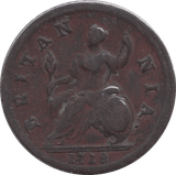 1718 HALFPENNY ( FINE ) - Halfpenny - Cambridgeshire Coins