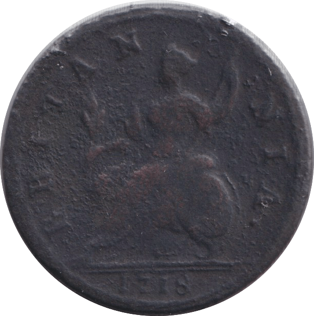 1718 HALFPENNY ( NF ) - HALFPENNY - Cambridgeshire Coins