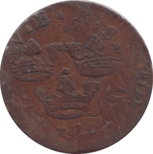 1718 ONE ORE SWEDEN - WORLD COINS - Cambridgeshire Coins