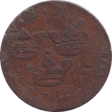 1718 ONE ORE SWEDEN - WORLD COINS - Cambridgeshire Coins