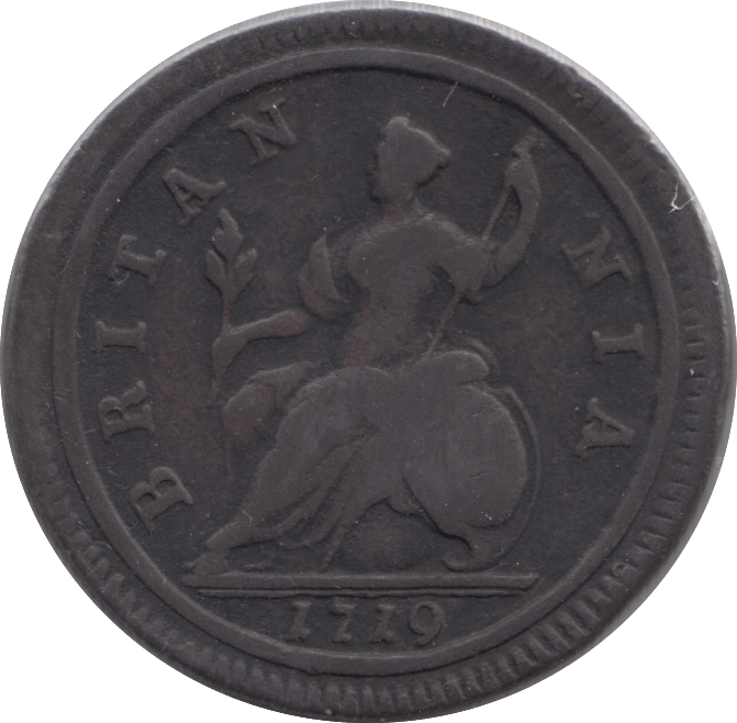 1719 HALFPENNY ( ) - Halfpenny - Cambridgeshire Coins