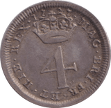 1721 MAUNDY FOURPENCE ( GVF ) - MAUNDY FOURPENCE - Cambridgeshire Coins