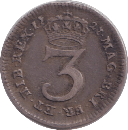 1721 MAUNDY THREEPENCE ( VF ) - MAUNDY THREEPENCE - Cambridgeshire Coins