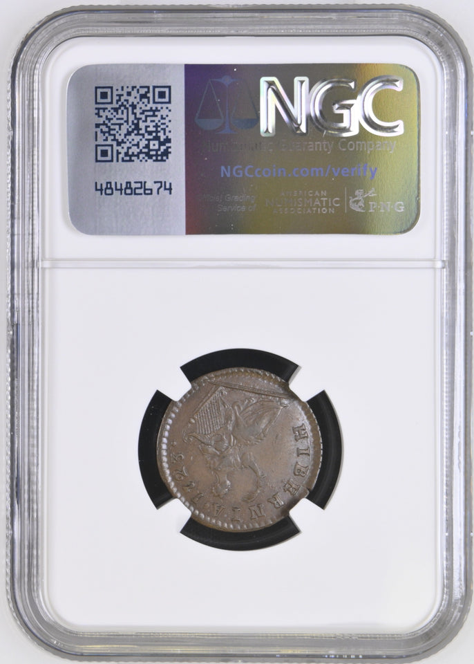 1723 1/4P 'DEL GRATIA' HIBERNIA AU 53 BN - NGC OTHER COINS - Cambridgeshire Coins