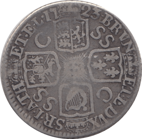 1723 SHILLING ( FINE ) 2 - Shilling - Cambridgeshire Coins