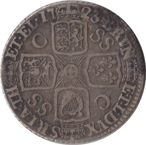 1723 SHILLING ( GF ) - SHILLING - Cambridgeshire Coins