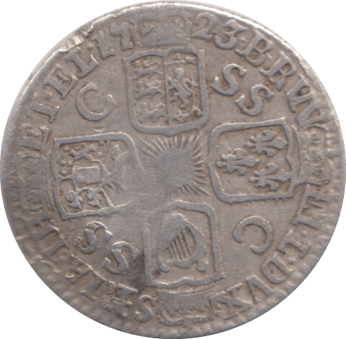 1723 SIXPENCE ( GF ) - Sixpence - Cambridgeshire Coins