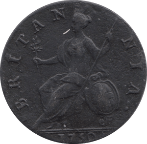 1730 HALFPENNY ( VF ) - Halfpenny - Cambridgeshire Coins