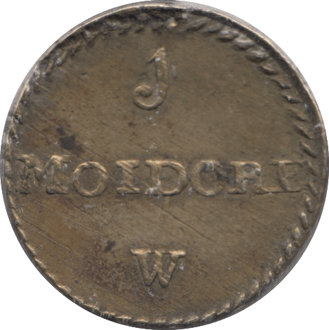 1730 PORTUGUESE MOIDORE COIN SCALE WEIGHT - COUNTER WEIGHTS - Cambridgeshire Coins