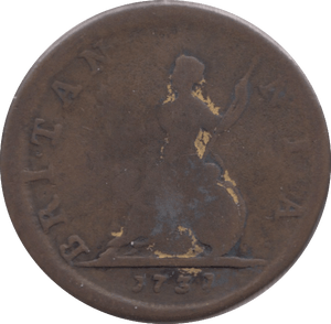 1731 FARTHING ( FAIR ) - Farthing - Cambridgeshire Coins