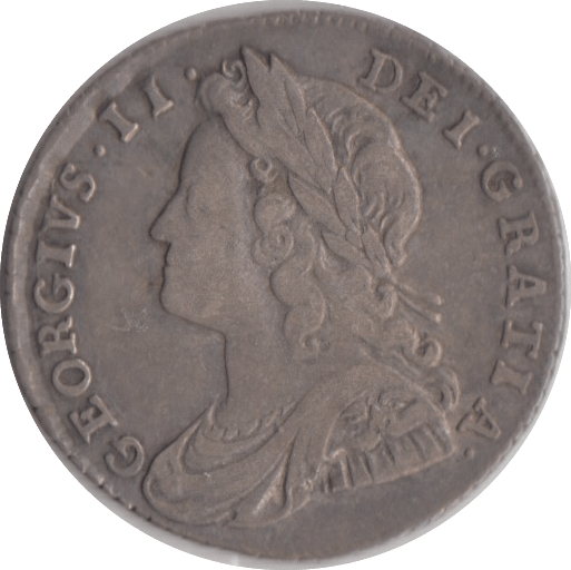 1731 SIXPENCE ( VF ) ROSES AND PLUMES - Sixpence - Cambridgeshire Coins