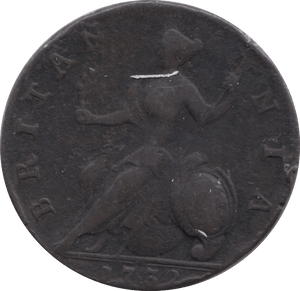 1732 HALFPENNY ( FINE ) - Halfpenny - Cambridgeshire Coins