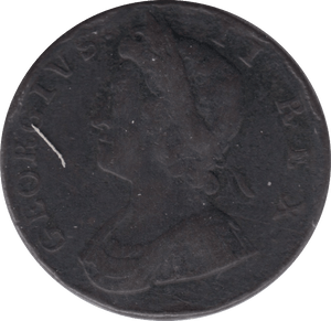 1732 HALFPENNY ( FINE ) - Halfpenny - Cambridgeshire Coins